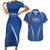 Italy Rugby Personalized Couples Matching Short Sleeve Bodycon Dress and Hawaiian Shirt Azzurro Savoia - Renaissance Inspired