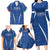 Italy Rugby Personalized Family Matching Long Sleeve Bodycon Dress and Hawaiian Shirt Azzurro Savoia - Renaissance Inspired