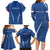 Italy Rugby Personalized Family Matching Long Sleeve Bodycon Dress and Hawaiian Shirt Azzurro Savoia - Renaissance Inspired