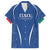 Italy Rugby Personalized Family Matching Long Sleeve Bodycon Dress and Hawaiian Shirt Azzurro Savoia - Renaissance Inspired