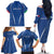 Italy Rugby Personalized Family Matching Off The Shoulder Long Sleeve Dress and Hawaiian Shirt Azzurro Savoia - Renaissance Inspired