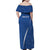 Italy Rugby Personalized Family Matching Off Shoulder Maxi Dress and Hawaiian Shirt Azzurro Savoia - Renaissance Inspired