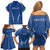 Italy Rugby Personalized Family Matching Off Shoulder Short Dress and Hawaiian Shirt Azzurro Savoia - Renaissance Inspired