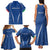 Italy Rugby Personalized Family Matching Tank Maxi Dress and Hawaiian Shirt Azzurro Savoia - Renaissance Inspired