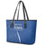 Italy Rugby Personalized Leather Tote Bag Azzurro Savoia - Renaissance Inspired