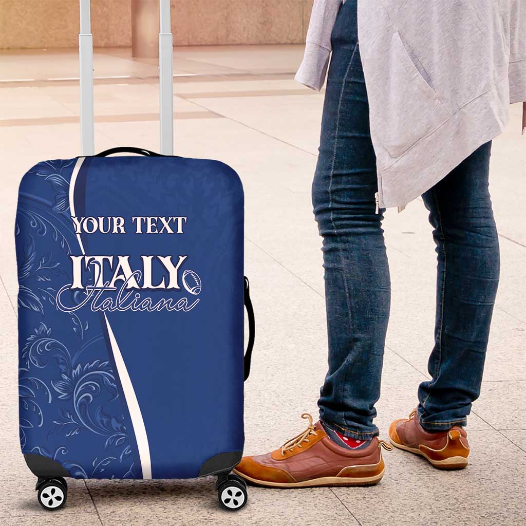 Italy Rugby Personalized Luggage Cover Azzurro Savoia - Renaissance Inspired