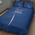 Italy Rugby Personalized Quilt Bed Set Azzurro Savoia - Renaissance Inspired