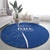 Italy Rugby Personalized Round Carpet Azzurro Savoia - Renaissance Inspired