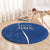 Italy Rugby Personalized Round Carpet Azzurro Savoia - Renaissance Inspired