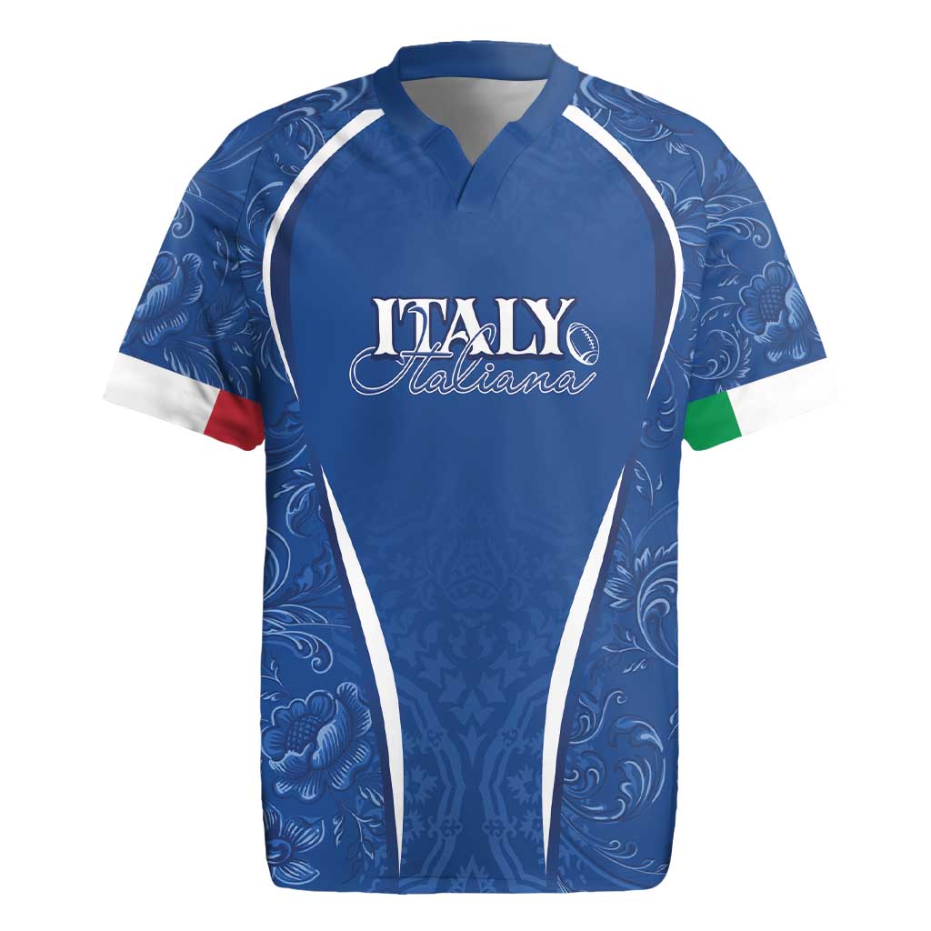 Italy Rugby Personalized Rugby Jersey Azzurro Savoia - Renaissance Inspired