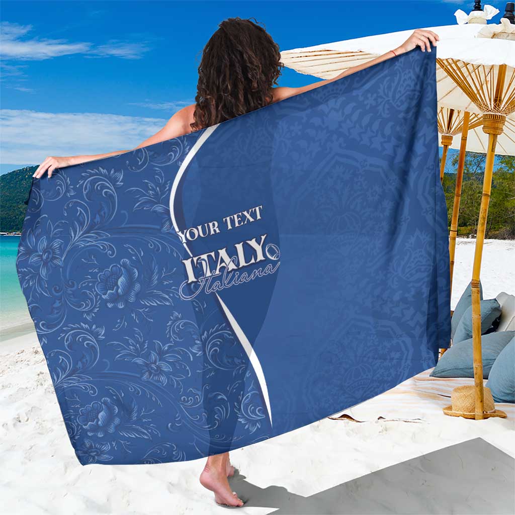 Italy Rugby Personalized Sarong Azzurro Savoia - Renaissance Inspired