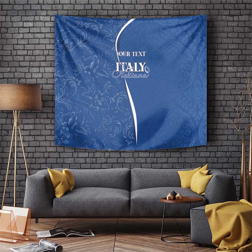 Italy Rugby Personalized Tapestry Azzurro Savoia - Renaissance Inspired