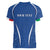 Italy Rugby Personalized Women V-Neck T-Shirt Azzurro Savoia - Renaissance Inspired