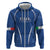 Italy Rugby Personalized Zip Hoodie Azzurro Savoia - Renaissance Inspired