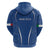 Italy Rugby Personalized Zip Hoodie Azzurro Savoia - Renaissance Inspired