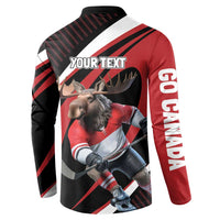 Canada Hockey Personalized Button Sweatshirt Go Canada Go