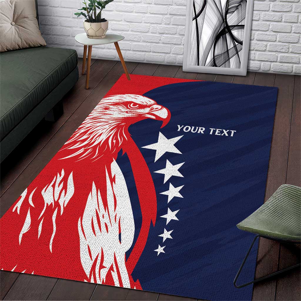 USA Hockey Personalized Eagle Area Rug Shoot For The Stars