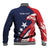 USA Hockey Personalized Eagle Baseball Jacket Shoot For The Stars