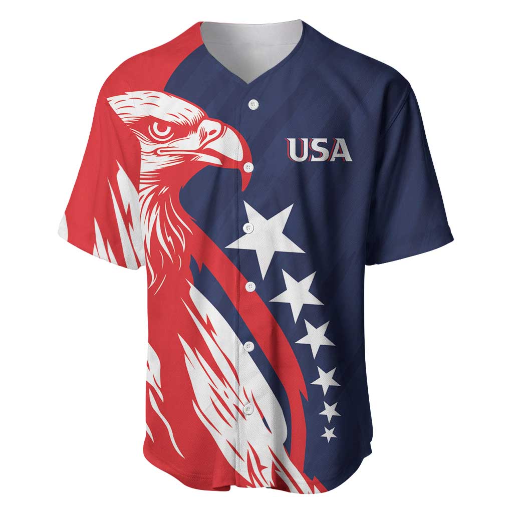 USA Hockey Personalized Eagle Baseball Jersey Shoot For The Stars