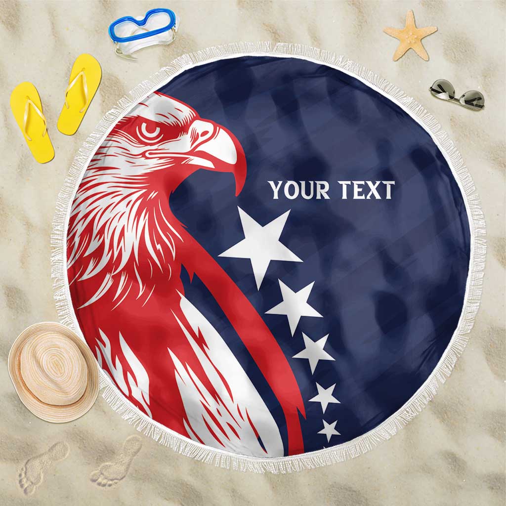 USA Hockey Personalized Eagle Beach Blanket Shoot For The Stars