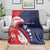 USA Hockey Personalized Eagle Blanket Shoot For The Stars