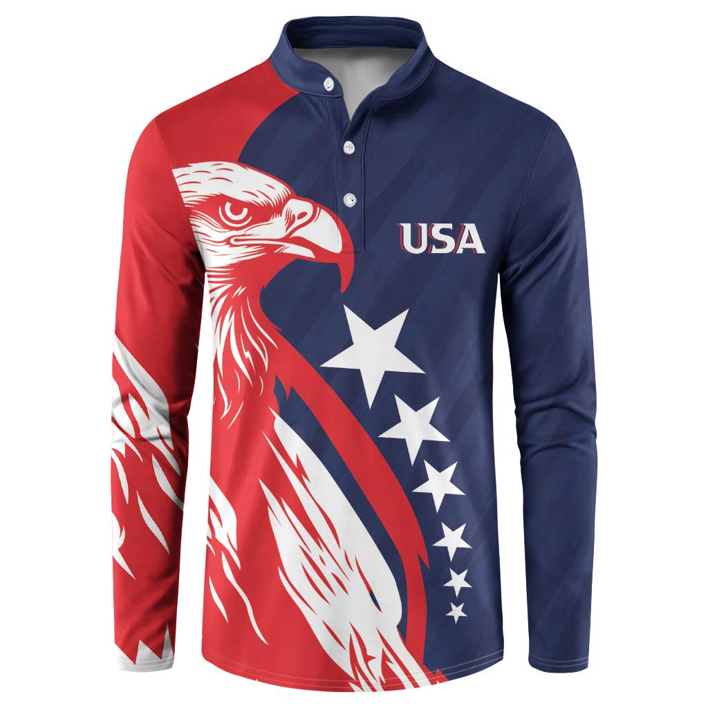 USA Hockey Personalized Eagle Button Sweatshirt Shoot For The Stars