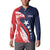 USA Hockey Personalized Eagle Button Sweatshirt Shoot For The Stars