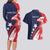 USA Hockey Personalized Eagle Couples Matching Long Sleeve Bodycon Dress and Hawaiian Shirt Shoot For The Stars