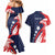 USA Hockey Personalized Eagle Couples Matching Mermaid Dress and Hawaiian Shirt Shoot For The Stars