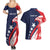 USA Hockey Personalized Eagle Couples Matching Summer Maxi Dress and Hawaiian Shirt Shoot For The Stars