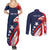 USA Hockey Personalized Eagle Couples Matching Summer Maxi Dress and Long Sleeve Button Shirt Shoot For The Stars