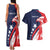 USA Hockey Personalized Eagle Couples Matching Tank Maxi Dress and Hawaiian Shirt Shoot For The Stars