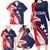 USA Hockey Personalized Eagle Family Matching Long Sleeve Bodycon Dress and Hawaiian Shirt Shoot For The Stars