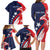 USA Hockey Personalized Eagle Family Matching Long Sleeve Bodycon Dress and Hawaiian Shirt Shoot For The Stars