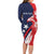 USA Hockey Personalized Eagle Family Matching Long Sleeve Bodycon Dress and Hawaiian Shirt Shoot For The Stars