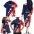 USA Hockey Personalized Eagle Family Matching Off The Shoulder Long Sleeve Dress and Hawaiian Shirt Shoot For The Stars