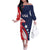 USA Hockey Personalized Eagle Family Matching Off The Shoulder Long Sleeve Dress and Hawaiian Shirt Shoot For The Stars