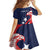 USA Hockey Personalized Eagle Family Matching Off Shoulder Maxi Dress and Hawaiian Shirt Shoot For The Stars