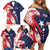 USA Hockey Personalized Eagle Family Matching Off Shoulder Short Dress and Hawaiian Shirt Shoot For The Stars