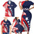 USA Hockey Personalized Eagle Family Matching Short Sleeve Bodycon Dress and Hawaiian Shirt Shoot For The Stars