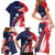 USA Hockey Personalized Eagle Family Matching Short Sleeve Bodycon Dress and Hawaiian Shirt Shoot For The Stars