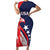 USA Hockey Personalized Eagle Family Matching Short Sleeve Bodycon Dress and Hawaiian Shirt Shoot For The Stars