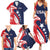 USA Hockey Personalized Eagle Family Matching Summer Maxi Dress and Hawaiian Shirt Shoot For The Stars