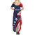 USA Hockey Personalized Eagle Family Matching Summer Maxi Dress and Hawaiian Shirt Shoot For The Stars