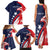 USA Hockey Personalized Eagle Family Matching Tank Maxi Dress and Hawaiian Shirt Shoot For The Stars