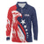 USA Hockey Personalized Eagle Long Sleeve Polo Shirt Shoot For The Stars