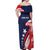 USA Hockey Personalized Eagle Off Shoulder Maxi Dress Shoot For The Stars