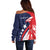 USA Hockey Personalized Eagle Off Shoulder Sweater Shoot For The Stars