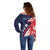 USA Hockey Personalized Eagle Off Shoulder Sweater Shoot For The Stars