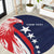 USA Hockey Personalized Eagle Round Carpet Shoot For The Stars